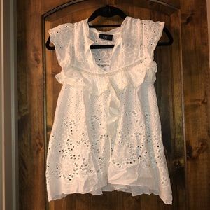 VICI DOLLS LACE EYELET TOP